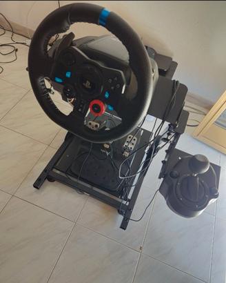 Volante play station 5  + struttura di appoggio