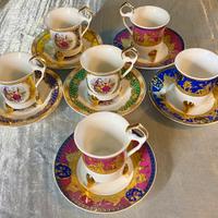 Set 6 tazzine da caffè porcellana T. Limoges