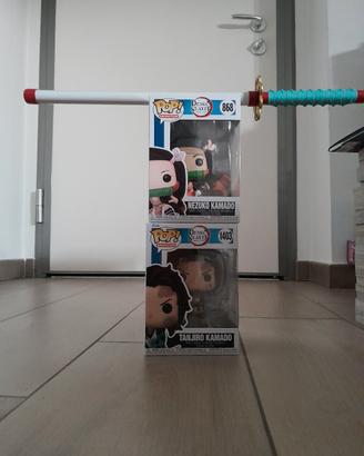 funko pop serie Demon Slayer più Katana