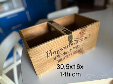 Scatola legno Hogwarts harry potter