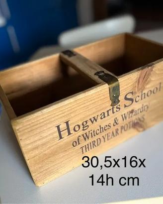 Scatola legno Hogwarts harry potter