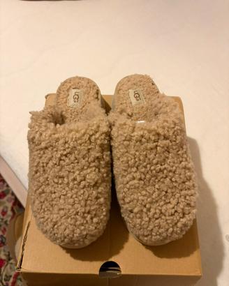 UGG Ciabatte Platform in Montone Beige