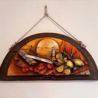 quadro in altorilievo "scorcio su tavolo" 