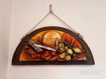 quadro in altorilievo "scorcio su tavolo" 