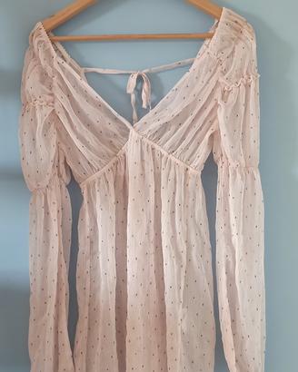 Blusa Trasparente Rosa Cipria Relish