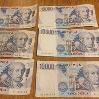 6 BANCONOTE DA 10000 LIRE