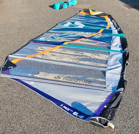 Set windsurf foil completo tavola+foil+vela