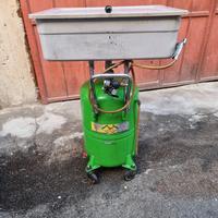 vasca lavapezzi, raccoglitore olio,pompa olio