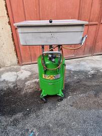 vasca lavapezzi, raccoglitore olio,pompa olio