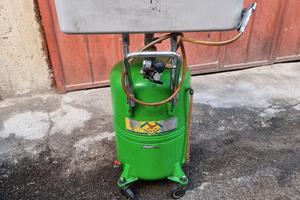 vasca lavapezzi, raccoglitore olio,pompa olio