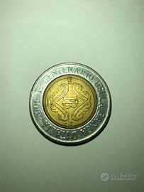 Moneta Rara 500 Lire CENTENARIO DELLA BANCA D’ITAL