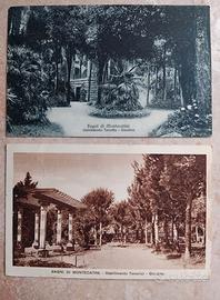 2 VECCHIE ANTICHE CARTOLINE BAGNI DI MONTECATINI