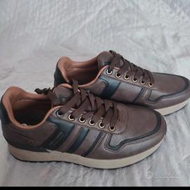 Enrico coveri scarpe uomo in pelle tg 42 marrone