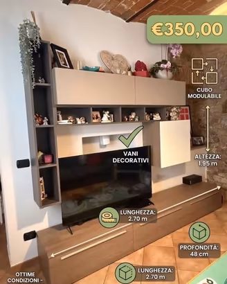 PARETE ATTREZZATA DA SOGGIORNO MODERNA