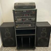 Giradischi stereo mangiacassette 