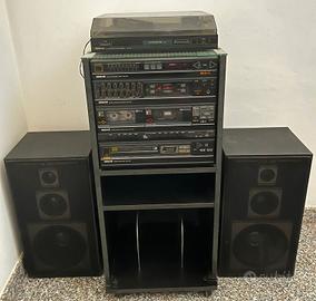 Giradischi stereo mangiacassette 