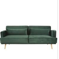 DIVANO TRE POSTI VELLUTO CLICK CLACK