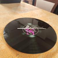 Orologio Vinile Di Vetro Lancette Metallo