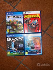 Lotto 4 videogiochi ps5-ps4