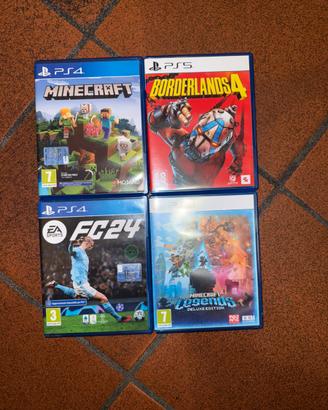 Lotto 4 videogiochi ps5-ps4