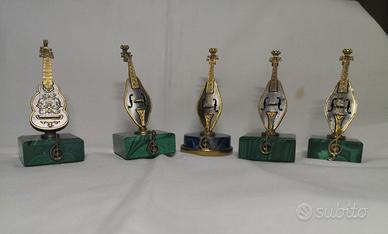 Segnaposti argento malachite lapis strumenti music