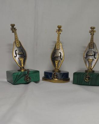 Segnaposti argento malachite lapis strumenti music