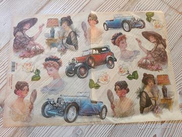 carta di riso per decoupage 