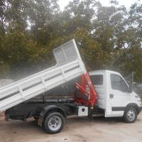 Iveco daily 35c14 con ribaltabile e gru