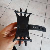 Supporto x smartphone in silicone da manubrio