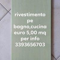 Stok di rivestimenti lucido per cucine,bagni,labor