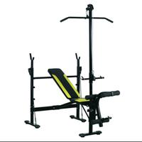 Panca multifunzione + set pesi da 65kg