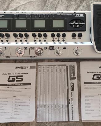 Zoom G5 pedaliera multieffetto chitarra come nuovo