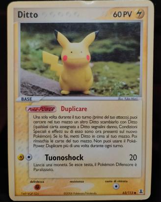 Pokemon Ditto 63/113 Pikachu Non Holo ITA