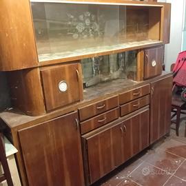 mobile salotto anni 70 vetrina