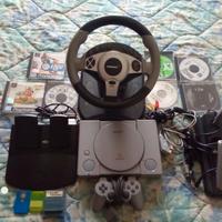 play station 1 con accessori 