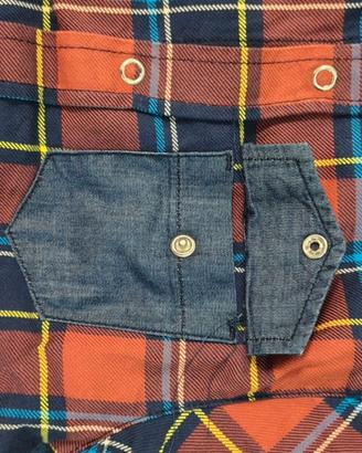 Camicia e pantaloni bambino, stile scozzese