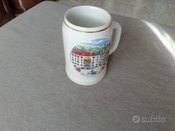 Boccale ceramica birra souvenir Innsbruck 
