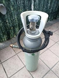 Bombola CO₂ 3,8 kg revisionata + tubo SodaStream