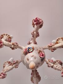 lampadari stile ceramica Capodimonte 