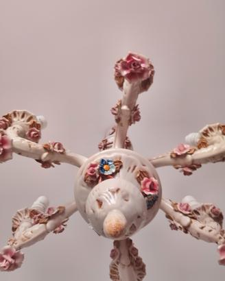 lampadari stile ceramica Capodimonte 