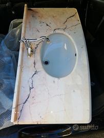 Accessori + Bagno Noce Marmo Rosa