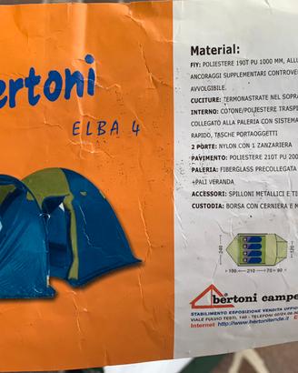 Tenda da campeggio Bertoni Elba 4
