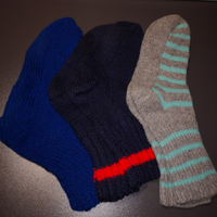 Calze di lana fatte a mano