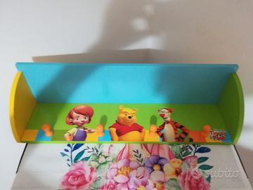 Mensola appendiabiti winnie the pooh per cameretta