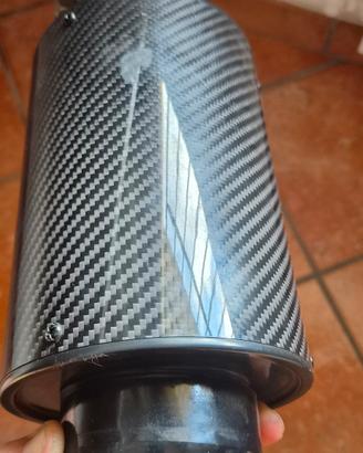filtro aria a cono con air box in carbonio