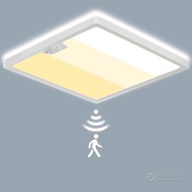 Plafoniera a LED con sensore di movimento Quadrata