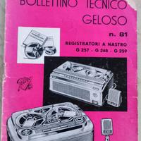 BOLLETTINO TECNICO GELOSO N. 81 - 1961 -