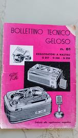 BOLLETTINO TECNICO GELOSO N. 81 - 1961 -