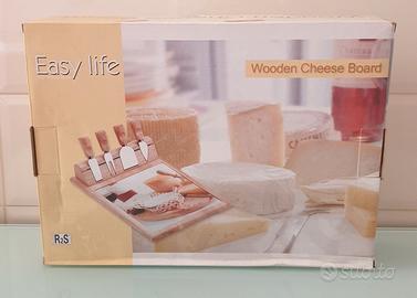 Set Tagliere Coltelli Formaggio Easy Life Nuovo