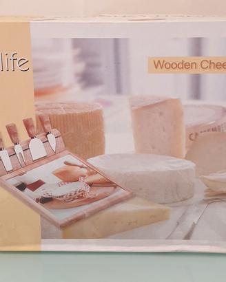 Set Tagliere Coltelli Formaggio Easy Life Nuovo